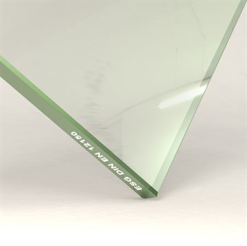 10 mm hærdet glas med granet kant - Figur 70