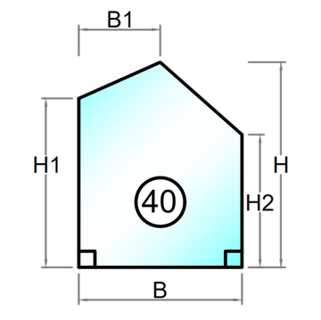 Termoruder med sikkerhedsglas - Figur 40