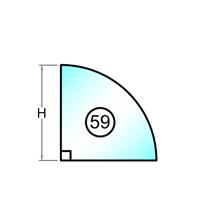 Hærdet råglas med poleret kant - Figur 59