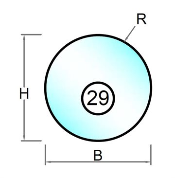 2 lags termorude med råglas Satin - Figur 29