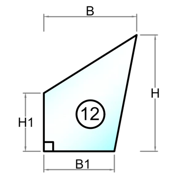 2 lags hærdet termorude 2x4 mm - Figur 47