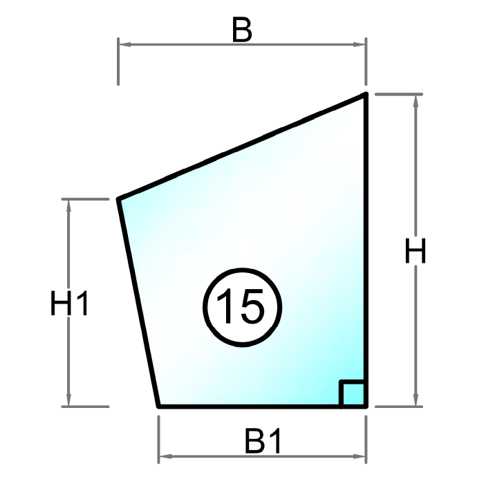 Figur 15 - Polycarbonat - 2 mm - 10 mm - Tilskåret