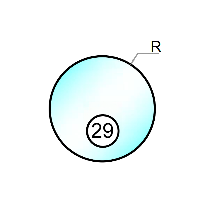 Runde gulvglas Runde gulvglas