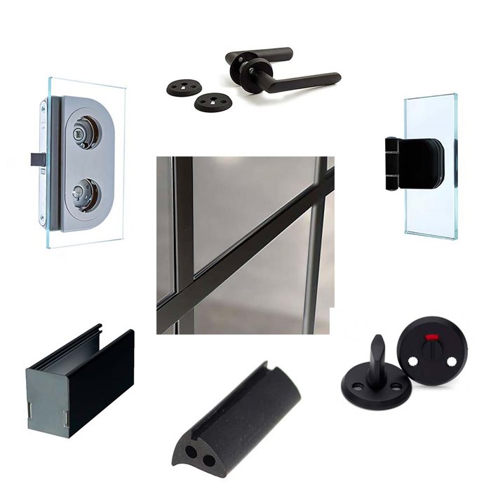 Glasvæg - Alu-Room - Tilbehør Glasvæg - Alu-Room - Tilbehør